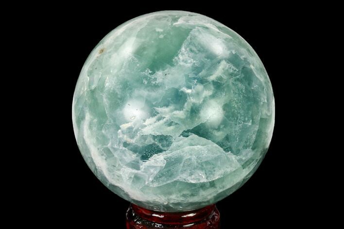 Polished Green Fluorite Sphere - Mexico #153369